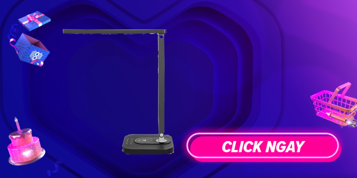 Đèn LED để bàn kiêm sạc không dây Taotronics TT-DL038