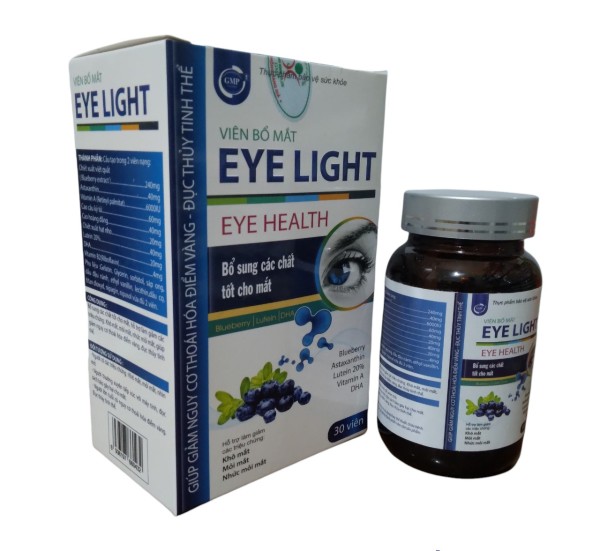 Viên uống bổ mắt Eye Light tăng cường thị lực - Viên uống bổ mắt Eye Light tăng cường thị lực nhập khẩu