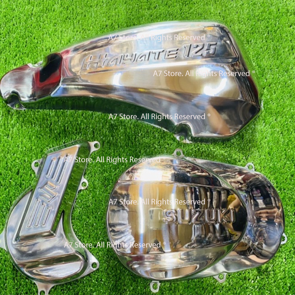 Ốp Pô E HAYATE 125cc INOX D1423
