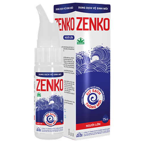 Dung Dịch Vệ Sinh Mũi Zenko Người Lớn Nhất Nhất (C/75ml)