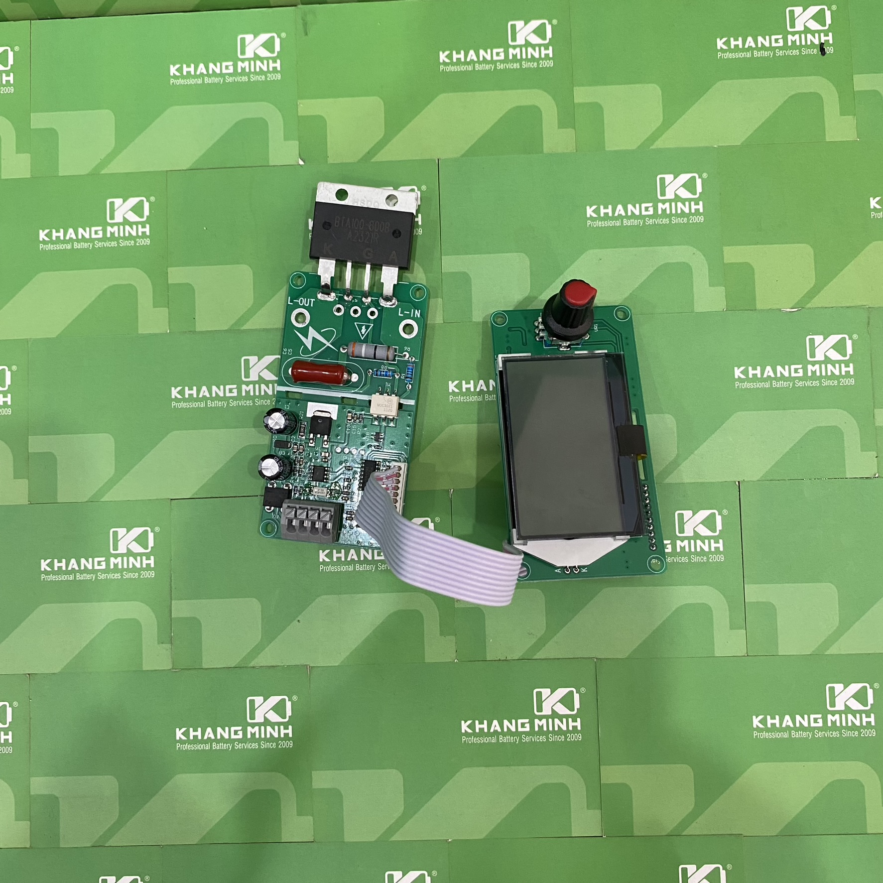 Mạch Timer xung kép phím Encoder chế máy hàn cell pin hàn điểm