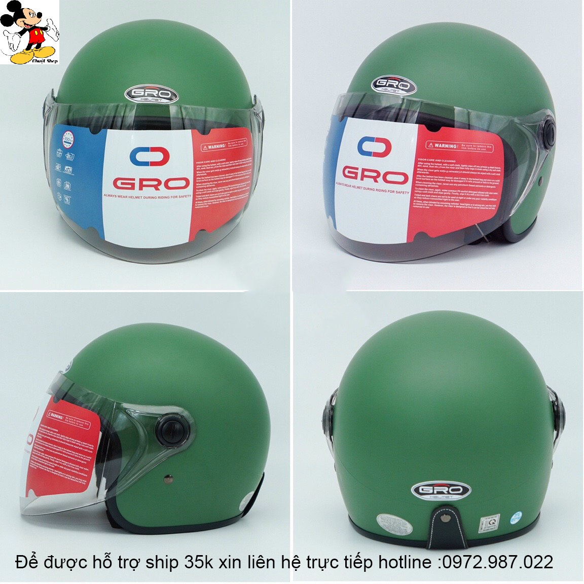 Nón bảo hiểm xe máy nữ