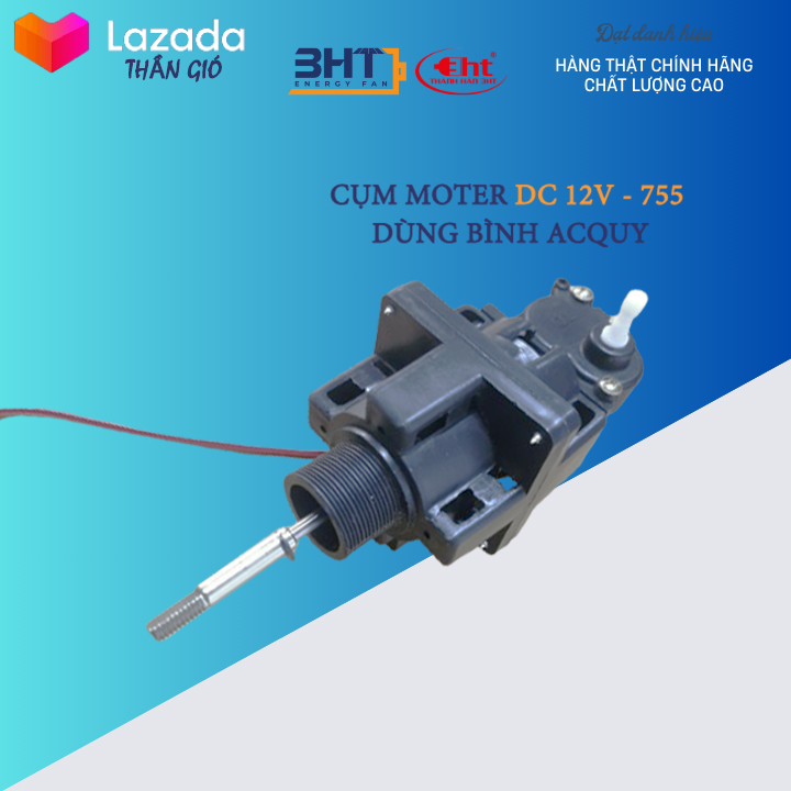 Đầu quạt DC 6V, 12v, 24V - DÙNG BÌNH ACQUY 6V,12V,24V