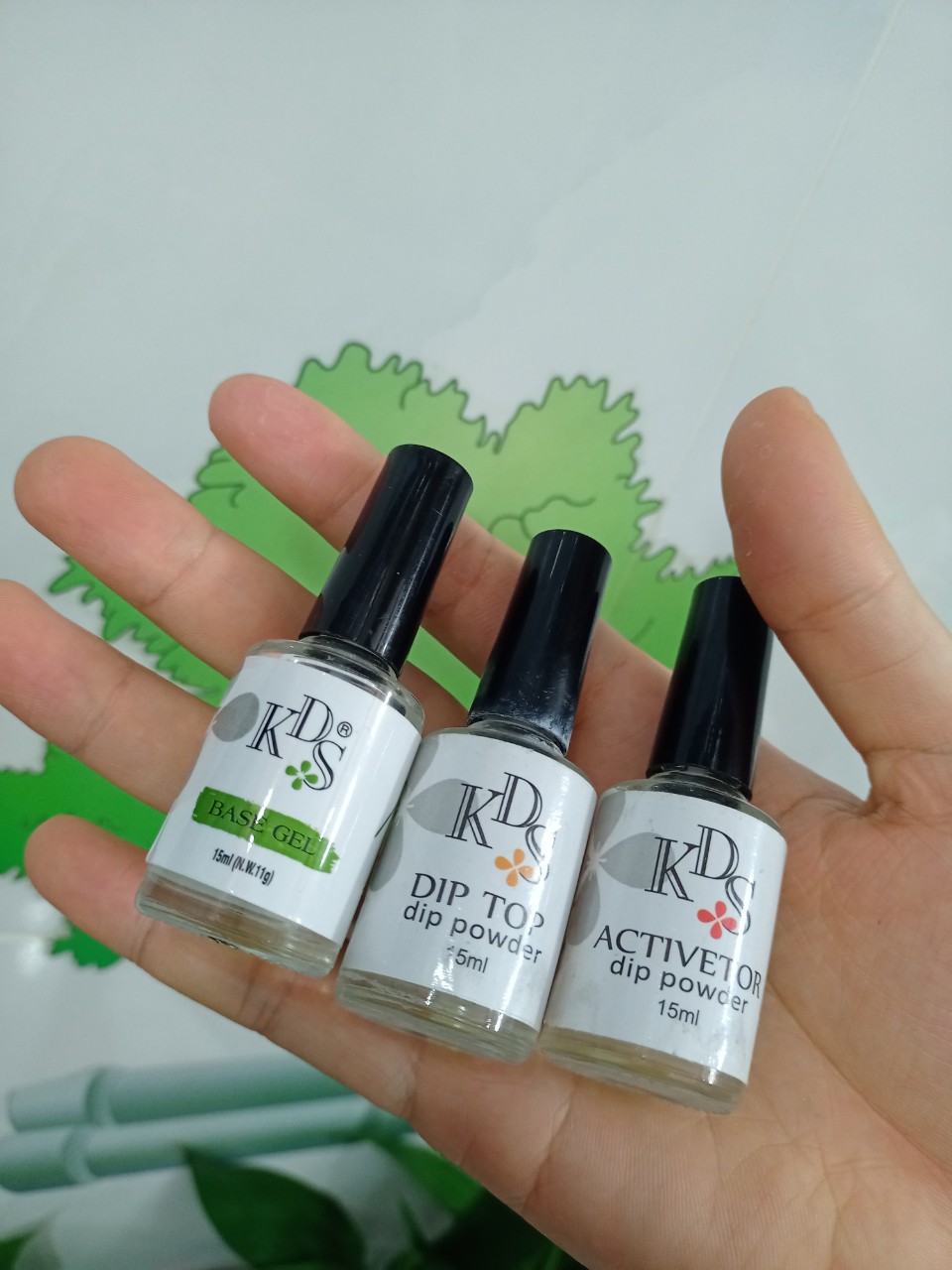Bột nhúng KDS có 3 loại base , top , activator