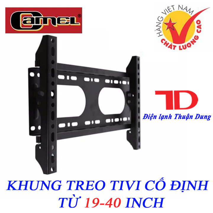 Khung treo Tivi cao cấp cố định từ 19 đến 40 inch Camel CMT40 - Điện Lạnh Thuận Dung