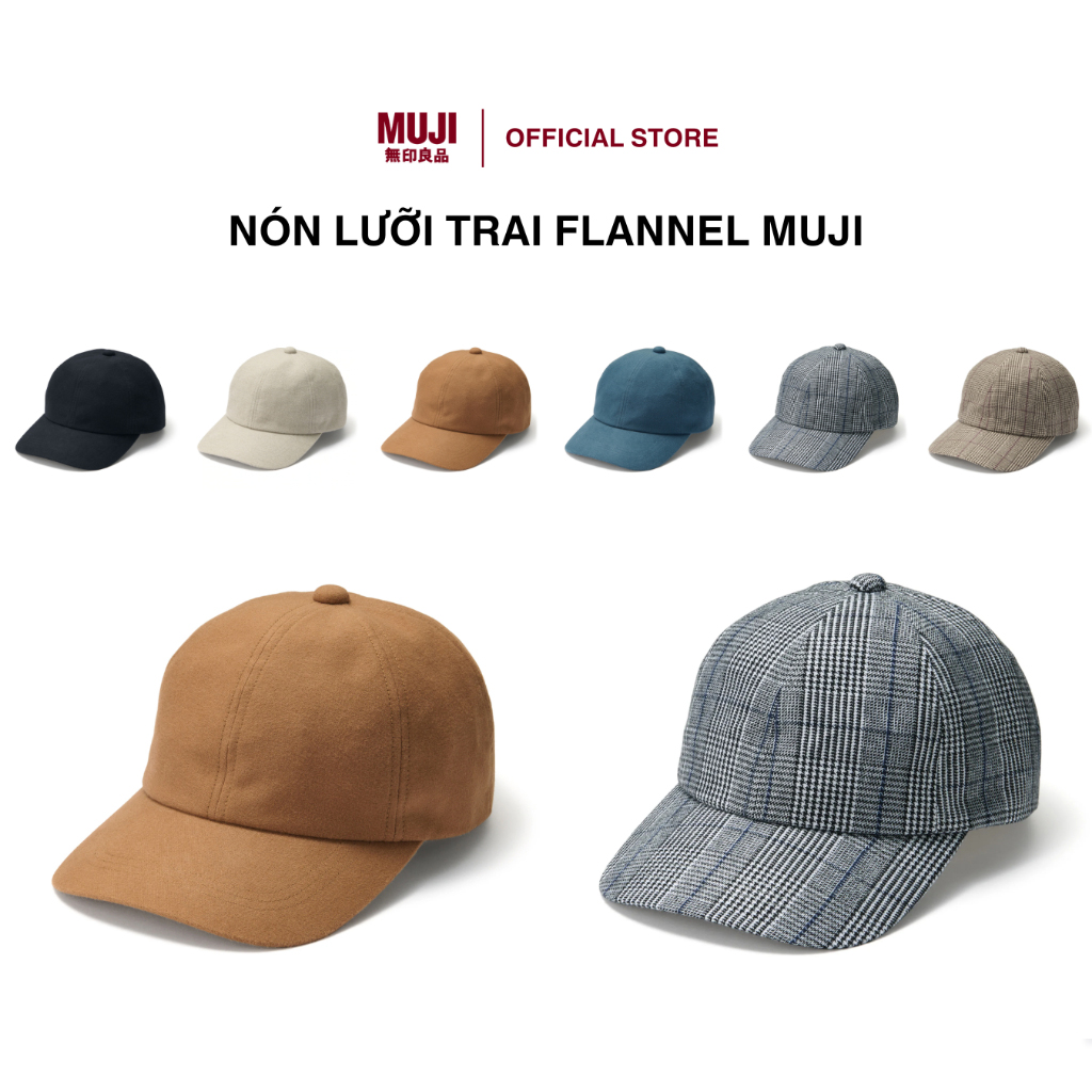 Nón Lưỡi Trai Flannel MUJI