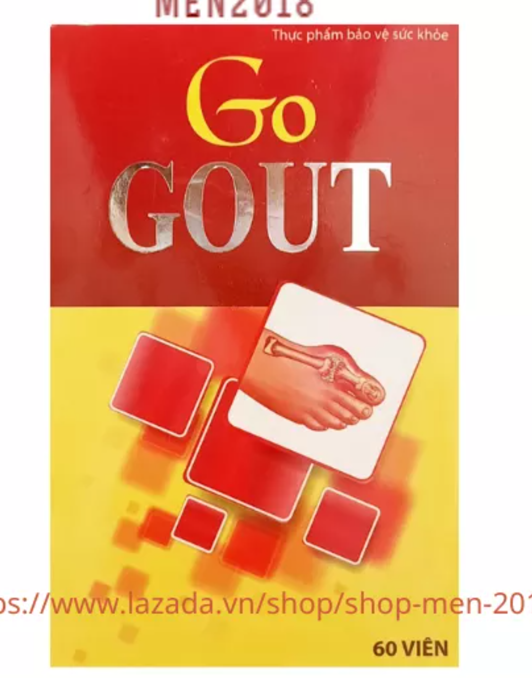 Viên GOUT thảo dược giảm acid uric giảm đau gút cấp và mãn tính