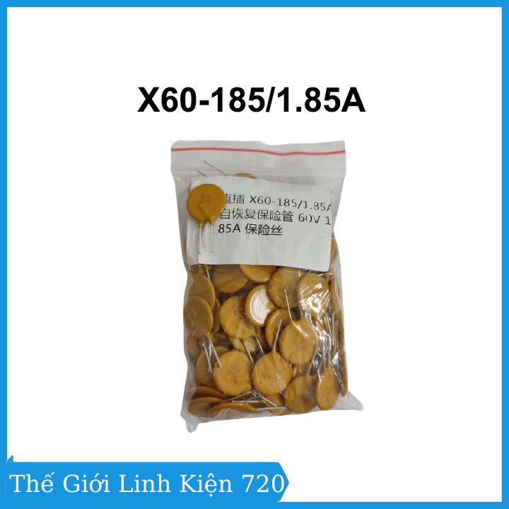 Cầu chì tự phục hồi 60vac nhiều loại rxef110 1.1a / x60-185/1.85a / jk60-050 0.5a / jk60-300 3a / rxef010 0.1a