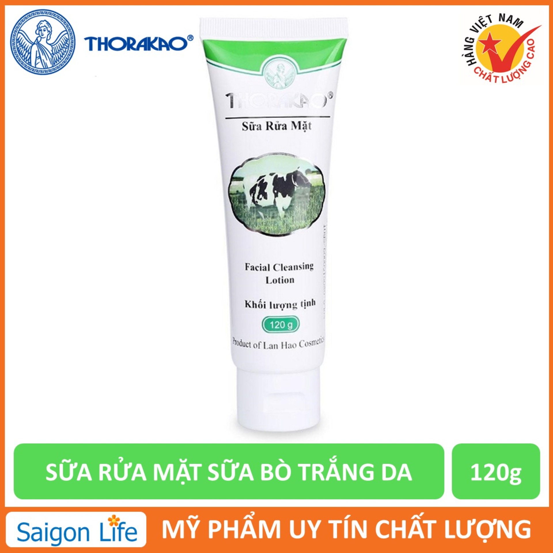 Sữa Rửa Mặt Sữa Bò Trắng Da Thorakao 120g