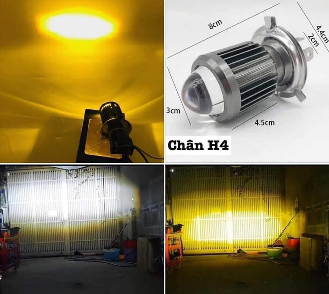 Hàng Loại 1 Đèn Pha Bi Cầu L1 Chân Cài H4 Ánh Sáng Trắng Bảo hành 6T Lưu ý : Bảo Hành 6