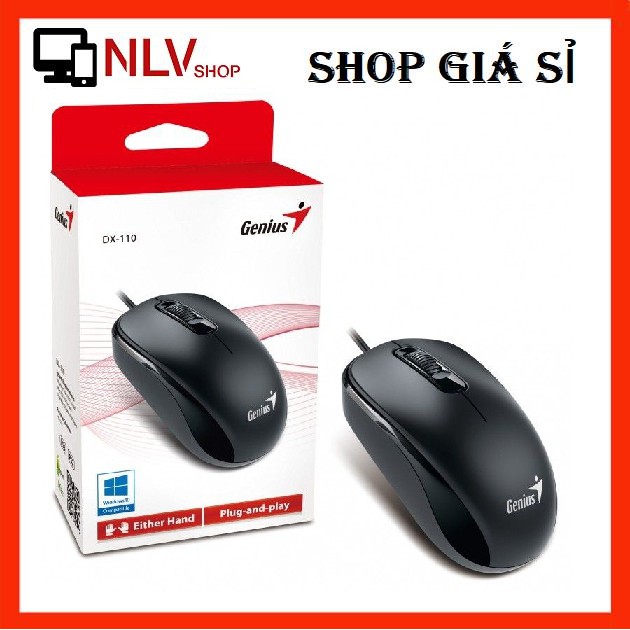Nlvshop2016 ?? chính hãng?? chuột máy tính genius dx-110/120 đen : bảo hành 12 tháng