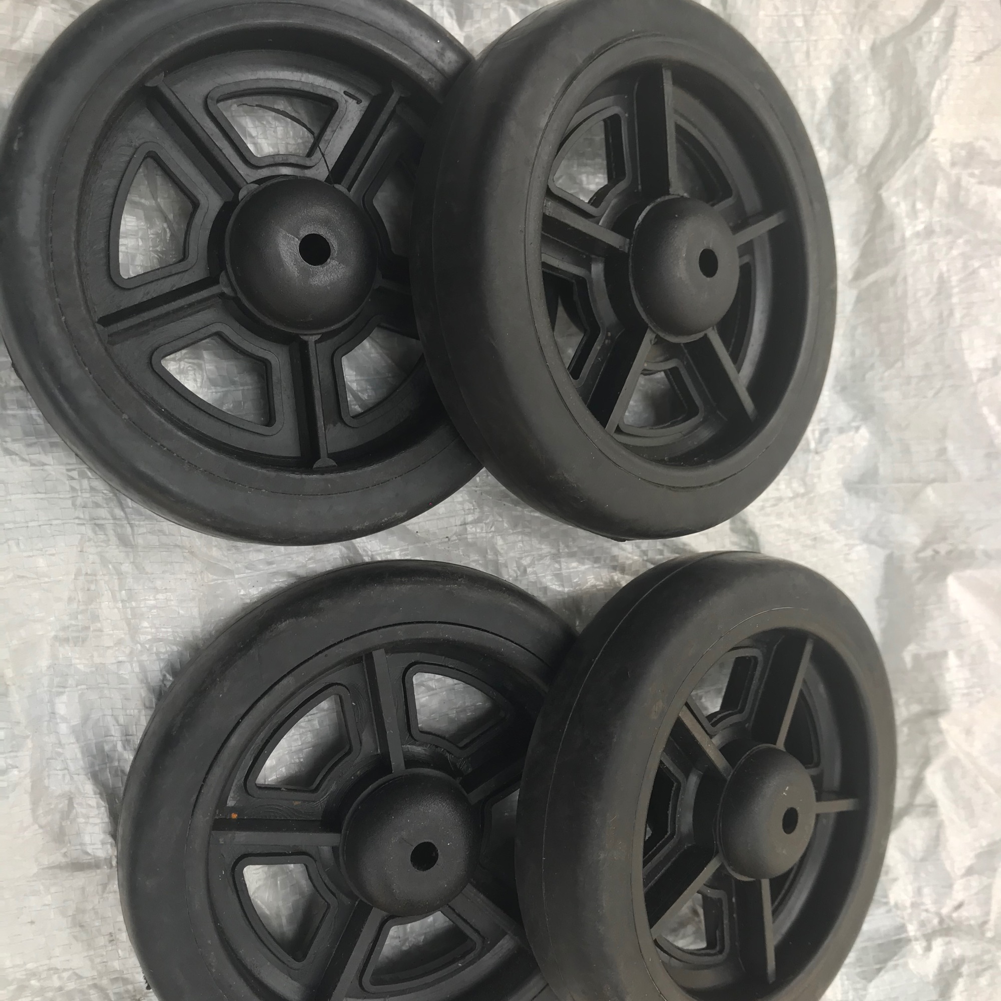 Bộ 4 bánh xe đẩy 125x32 không càng bx