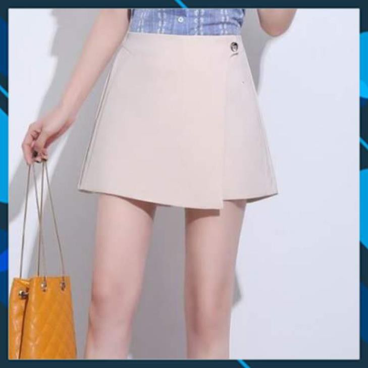 Quần giả váy siêu hot sang trọng Quần đùi giả váy phối cúc cực duyên dáng
