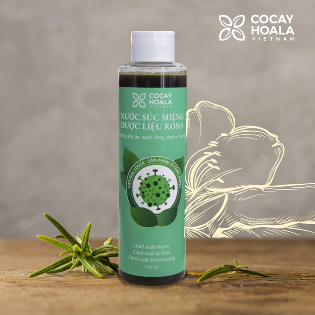[HCM]Nước súc miệng dược liệu Rona CoCayHoaLa 150ml