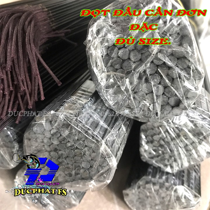 Ngọn cần câu tay đặc đủ các size (3.4 - 5.0ly)