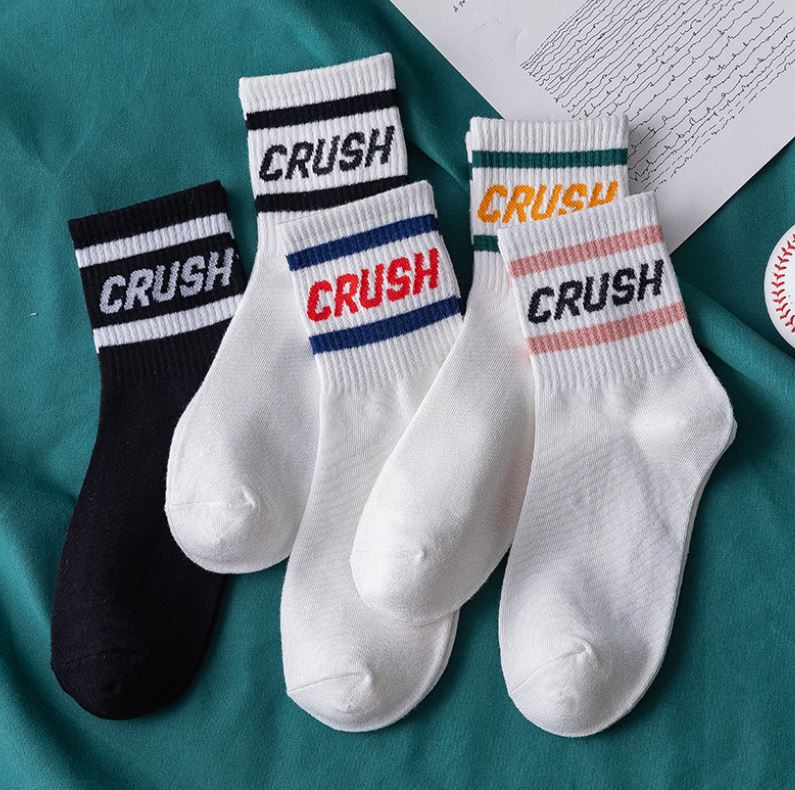 Set 5 Đôi Tất Vớ Nữ Cao Cổ CRUSH Siêu HOT