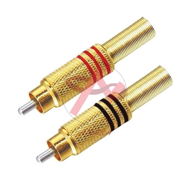 Jack hoa sen mạ vàng - jack rca av bắt vít