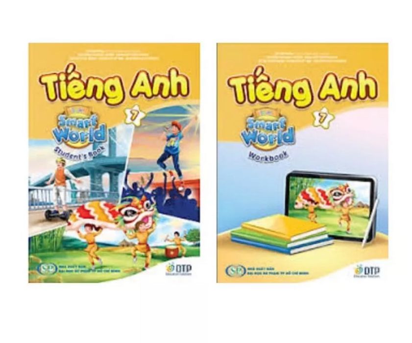 Sách - sách tiếng anh lớp 7 i-learn smart world - student's book + workbook