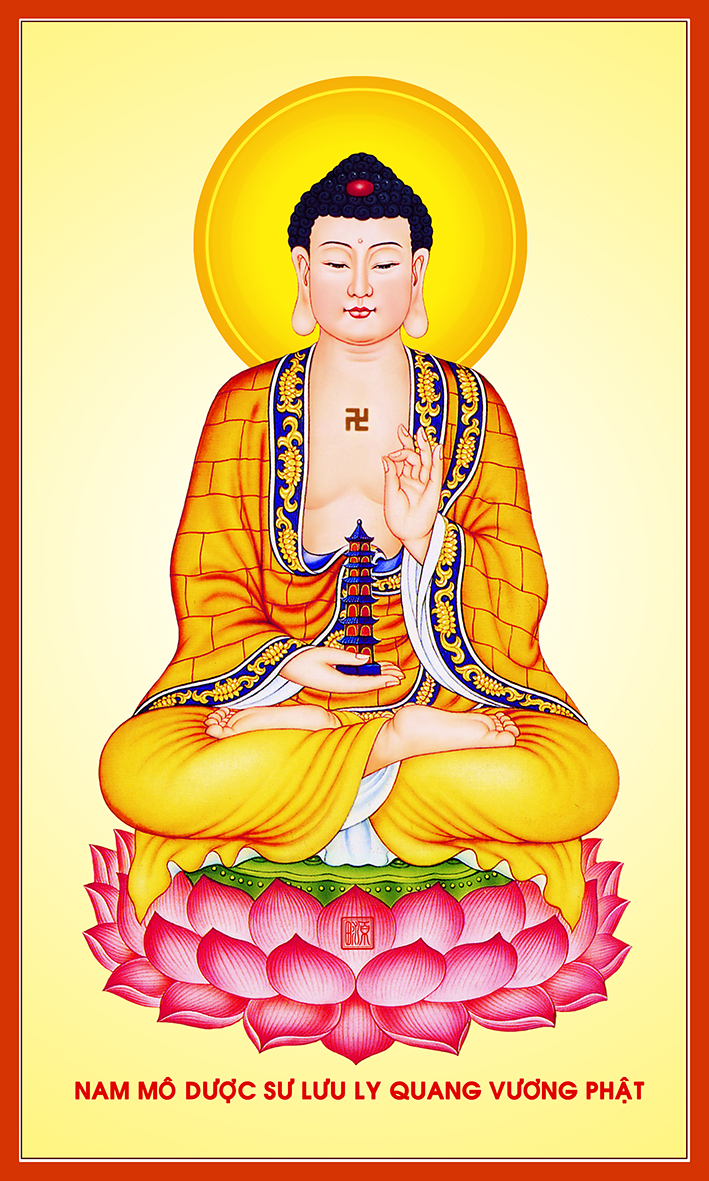 Phật Dược Sư 2022 kèm khung  Lazadavn