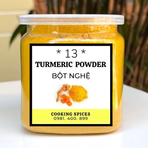 Bột Nghệ Thực Phẩm dùng làm gia vị ướp thịt trong nấu ăn ( Turmeric Powder ) Hũ dùng tiện lợi