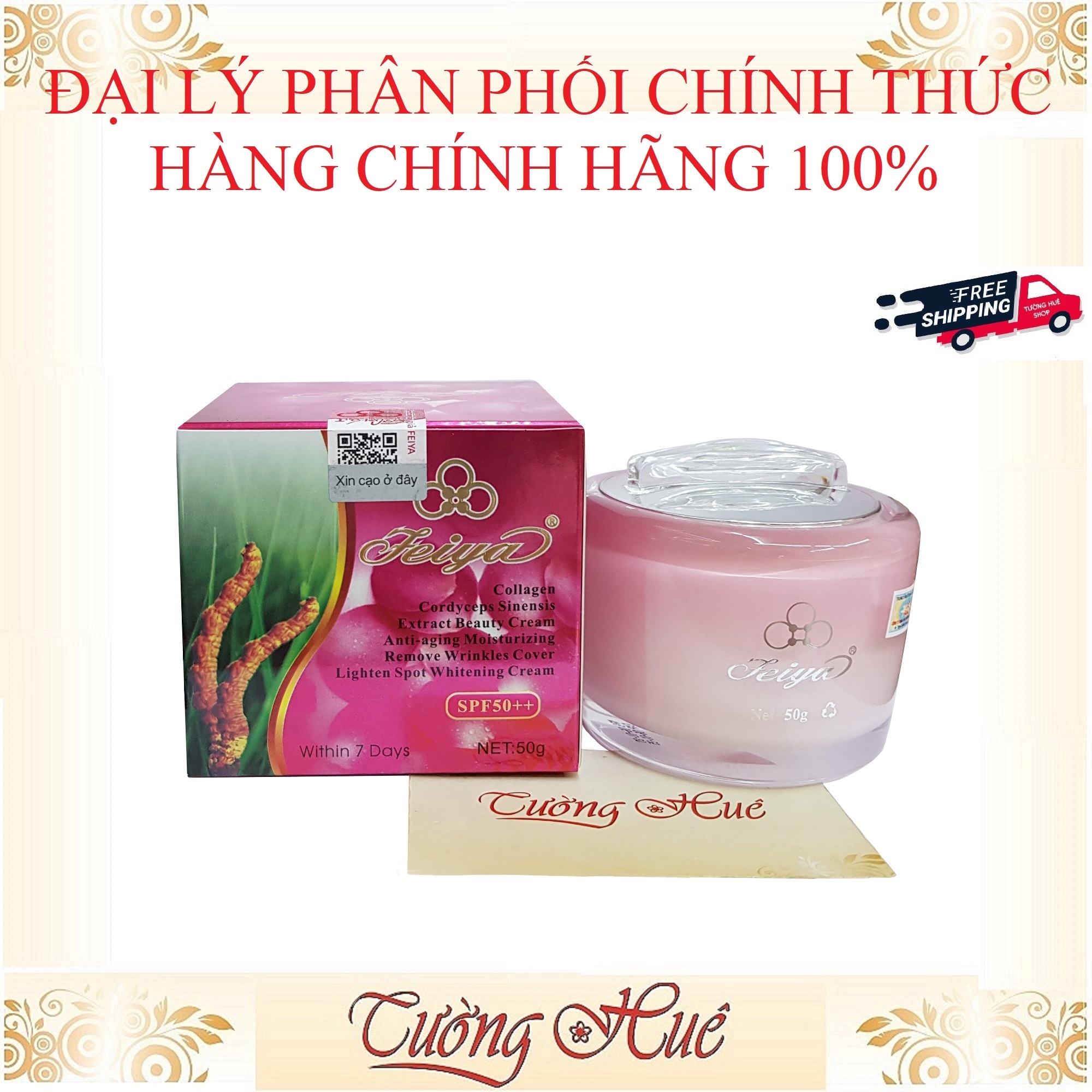 Kem Feiya Đông Trùng Hạ Thảo 50g - HÀNG CHÍNH HÃNG