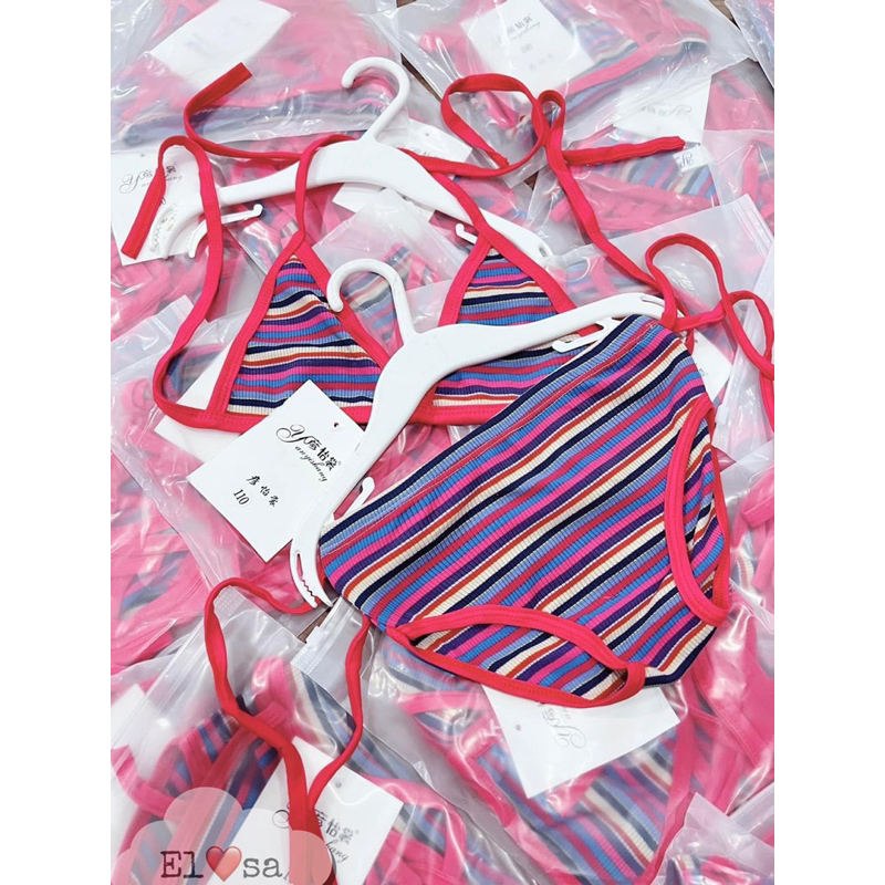 Set bikini/ đồ bơi thổ Cẩm bé gái đến 40kg