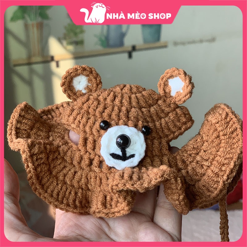 Cute handmade pet beanie