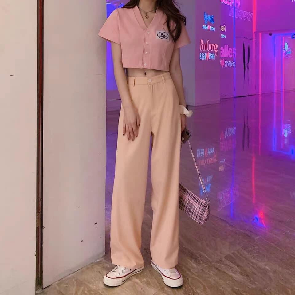 ÁO CROPTOP NÚT HÌNH THÊU, PHỤNG HOÀNG