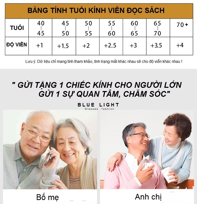 Kính Lão Kính Viễn 2 Tròng Gọng Khoan Sang Trọng Vừa Dùng Đi Đường Vừa Dùng Đọc Sách Chống tia Uv400 Chống Lóa Chống Ánh Sáng Xanh - BLUE LIGHT