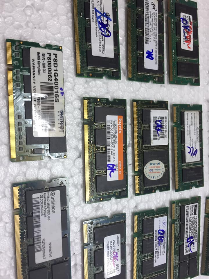 Ram DDR1 Laptop 256Mb Bus 333 / 400