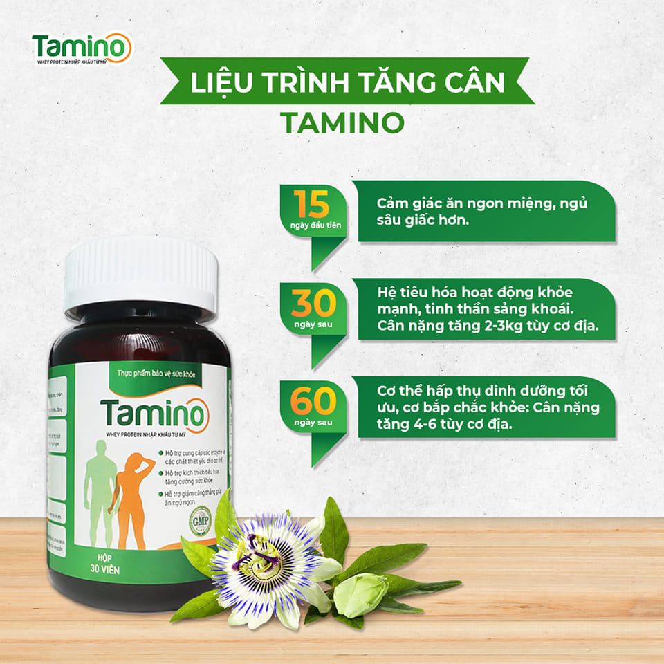 TPCN Hỗ trợ tăng cân TAMINO