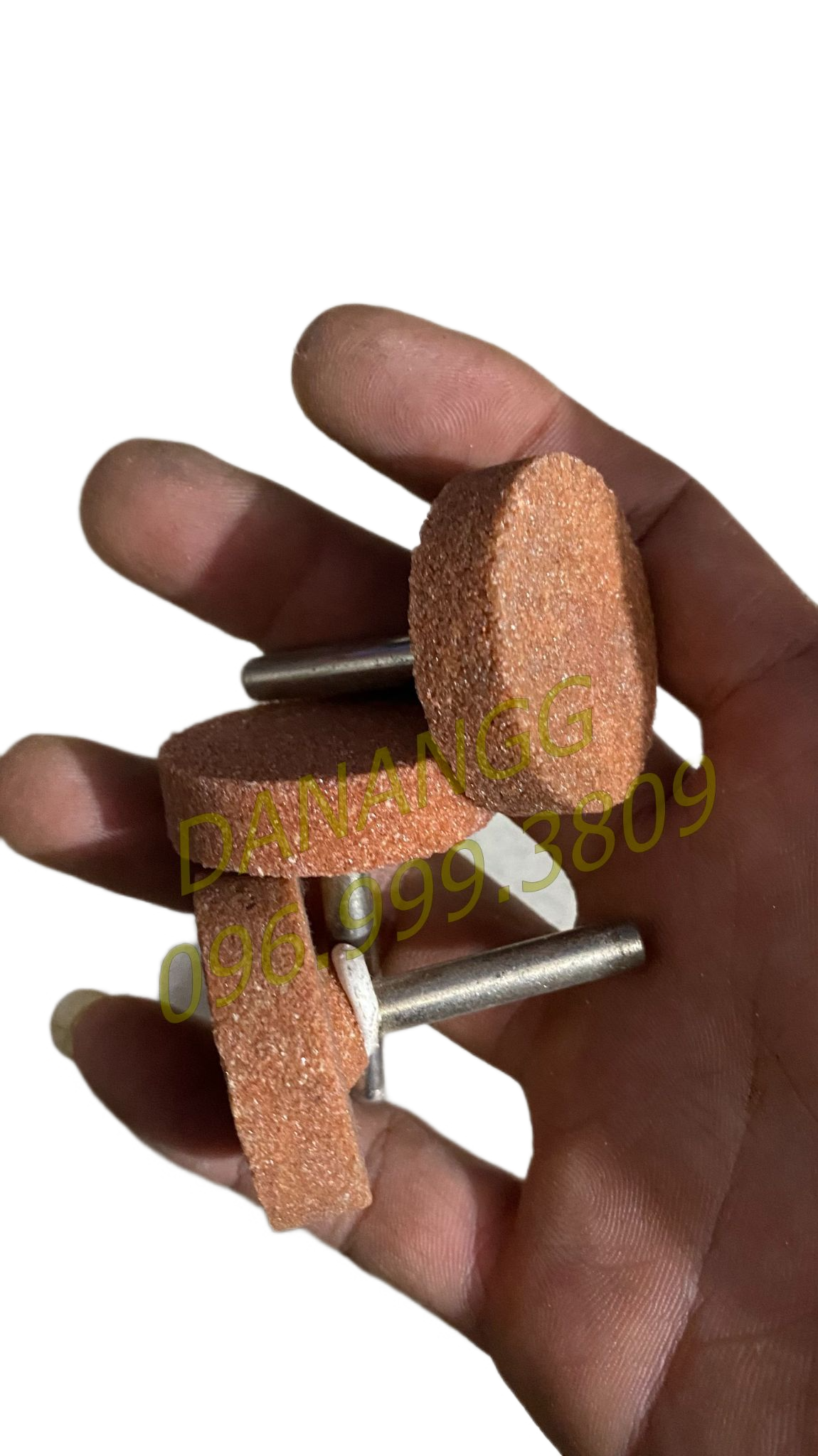 Đá mài đầu dẹp tròn trục 6mm