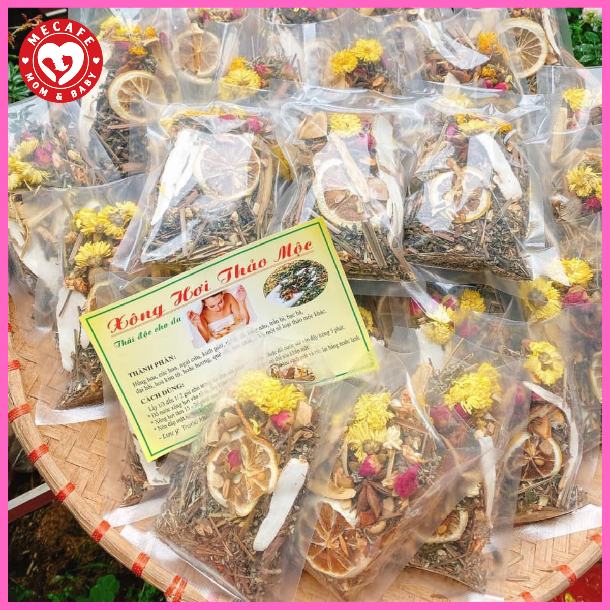 [HCM]Thảo mộc xông mặt sau sinh Handmade (12 lần xong)