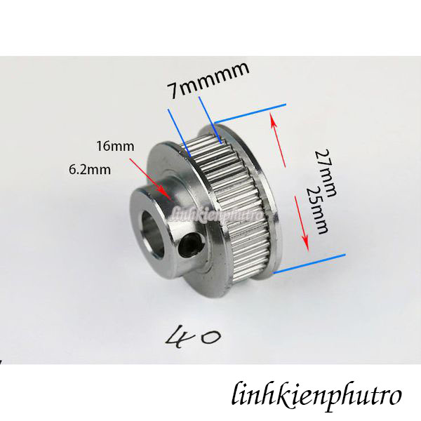 [HCM][Pulley GT2] Bánh răng motor - 40 răng