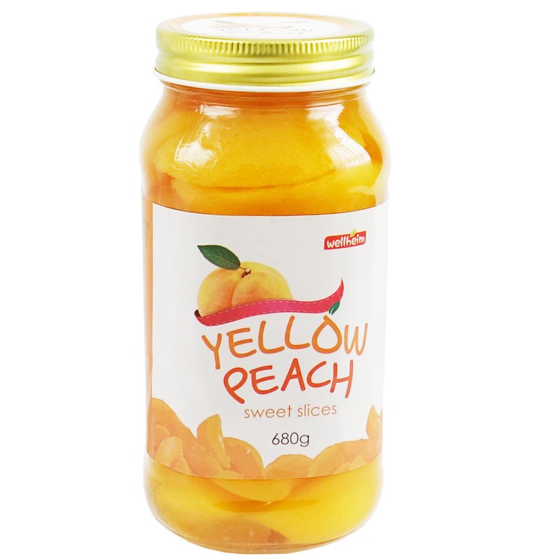 [HÀNG CHUẨN] ĐÀO NGÂM HÀN QUỐC YELLOW PEACH HŨ 680GRAM