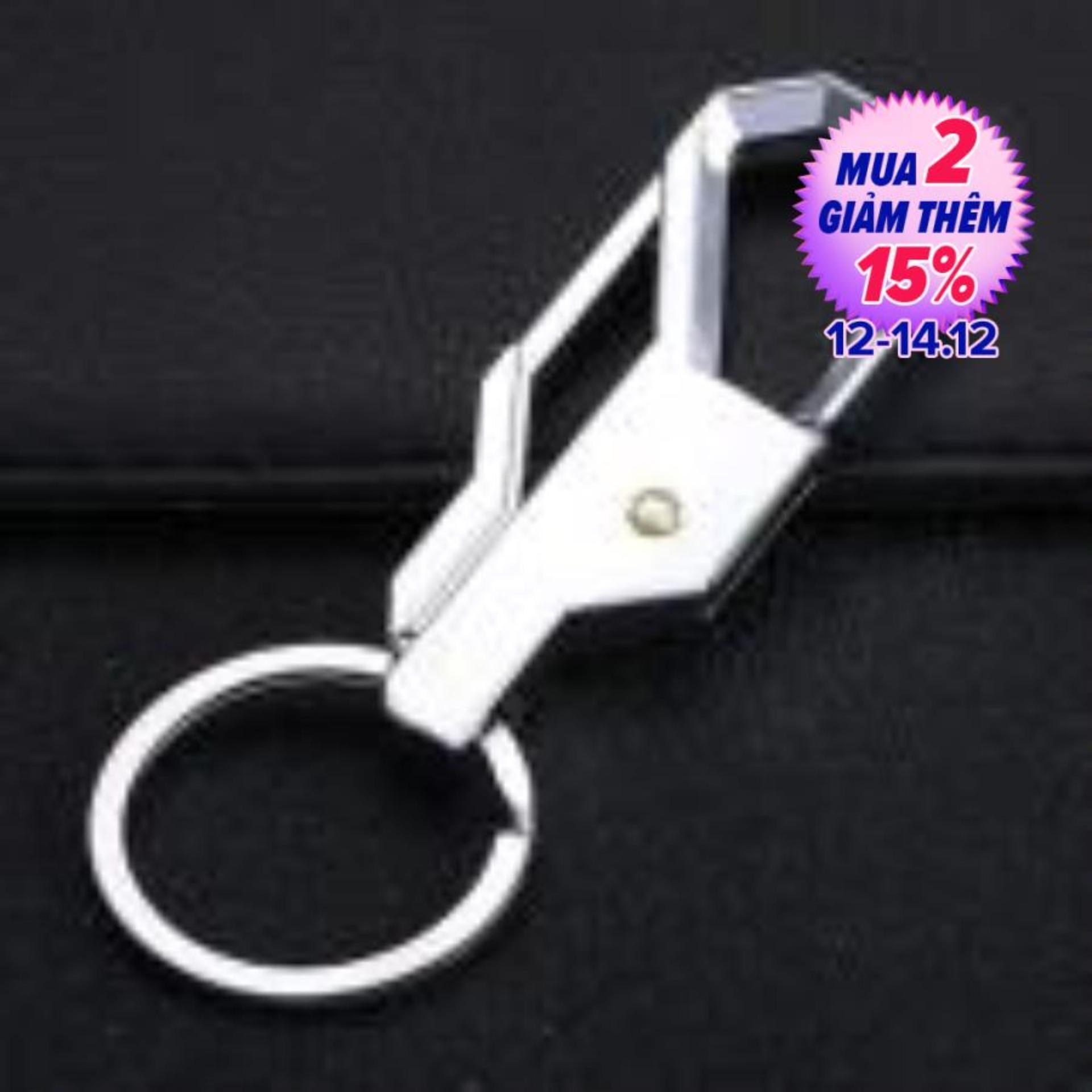 Móc khóa thái lan cao cấp móc khóa nam cm09 - full bạc