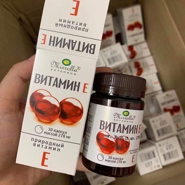 Viên uống đẹp da Vitamin E đỏ Nga (30 Viên)