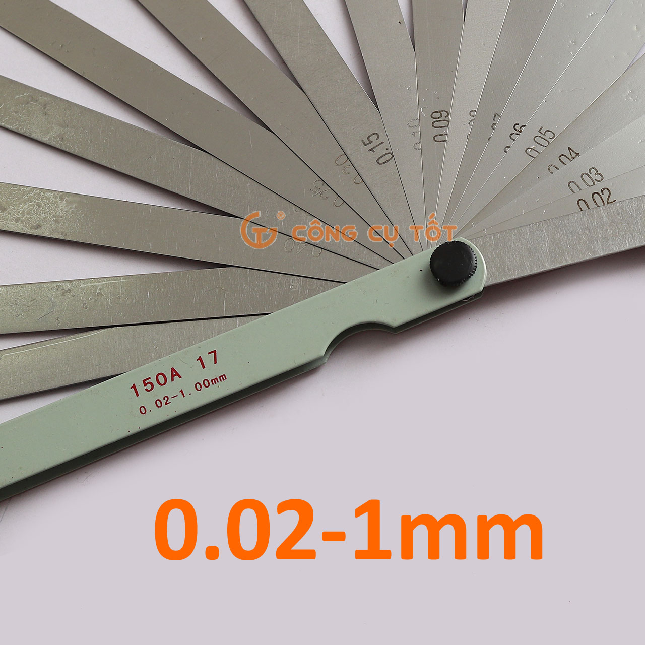 Thước căn lá - thước đo khe hở 17 lá 0.02-1mm