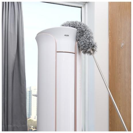 Chổi lau bụi cán dài co giãn từ 80cm đến 2.8m tiện dụng khi lau trần nhà, quạt trần trên cao hoặc bàn và các đồ dùng gia đình dưới thấp, bông lau tĩnh điện hút bụi dễ tháo rời để vệ sinh sau khi dùng