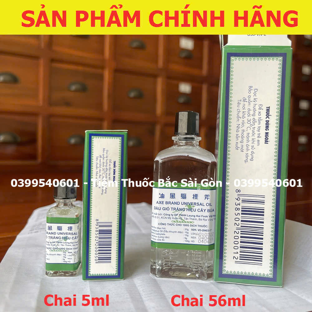 Dầu Gió Trắng Hiệu Cây Búa AXE Brand