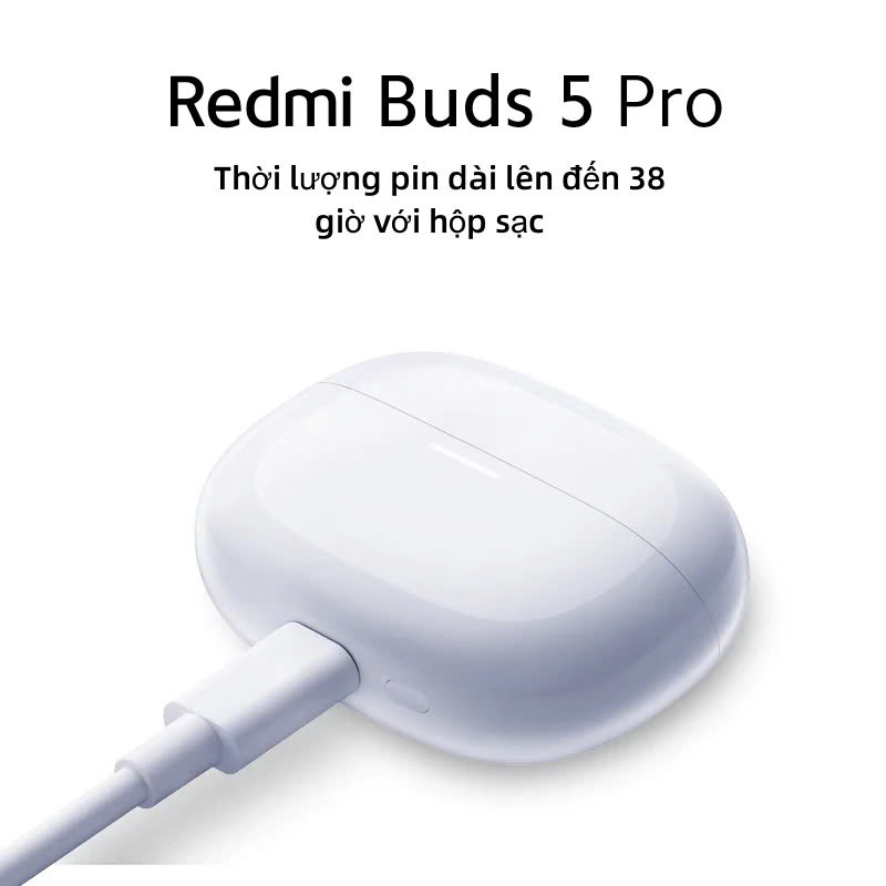 Tai nghe Bluetooth Redmi Buds 5 Pro | Chất âm HIFI cao cấp | Khử tiếng ồn 3MIC+AI | Thời lượng pin 38 giờ