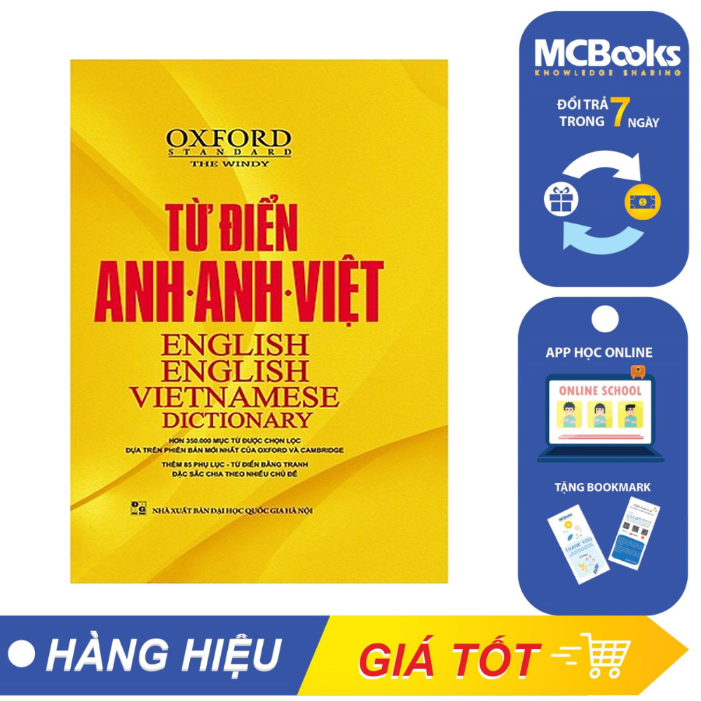 Sách - Từ điển Anh - Anh - Việt ( Bìa Vàng) - McBooks