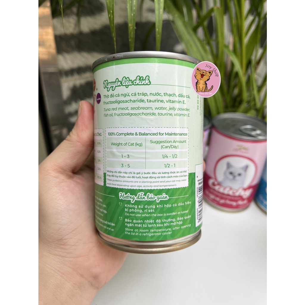 Pate Cho Mèo Catchy Lon 400g - Đủ Vị - [Nông Trại Thú Cưng]