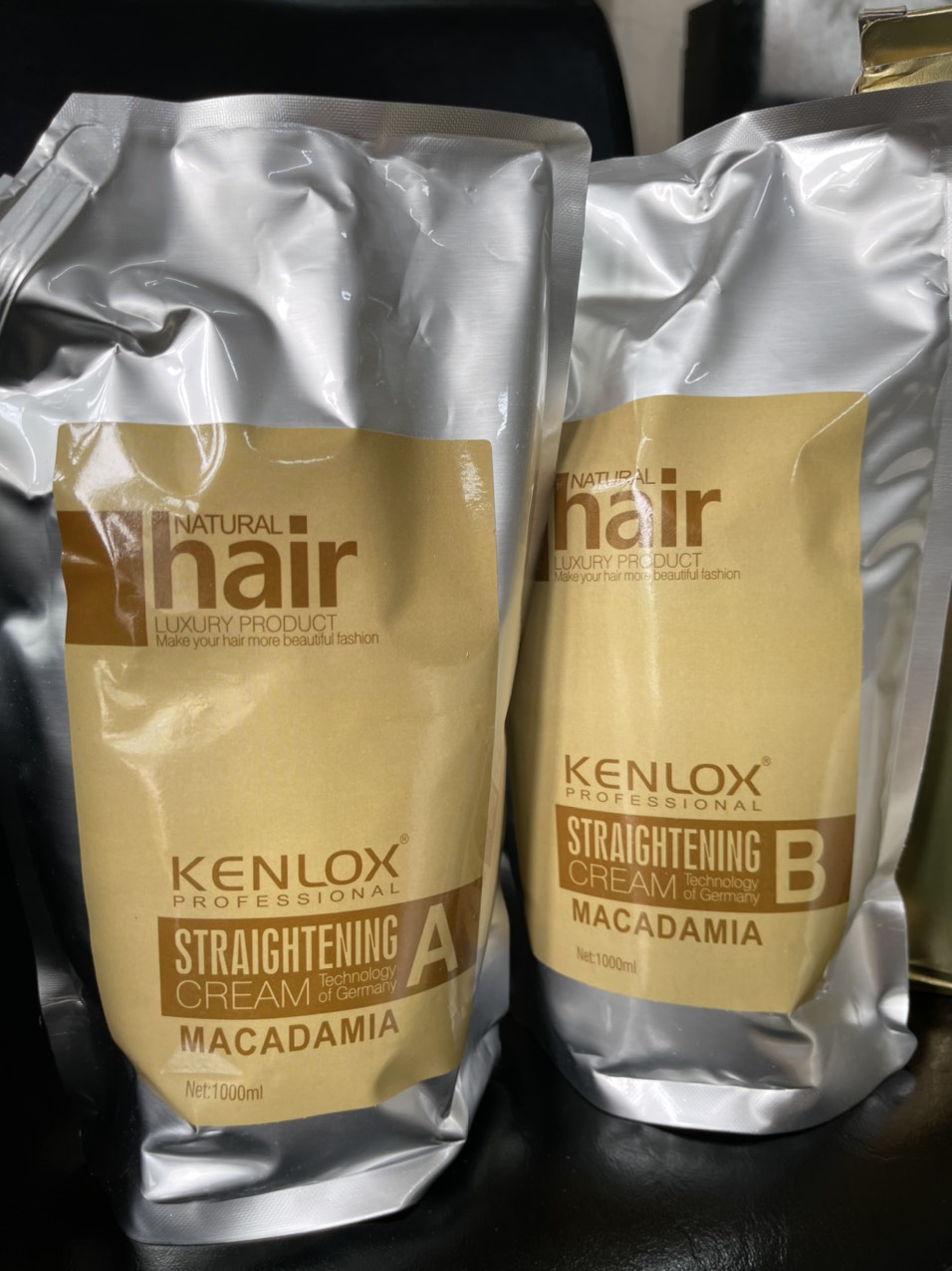 Kem Ép Tóc Kenlox thơm mùi cafe Macadamia 1000ml x2