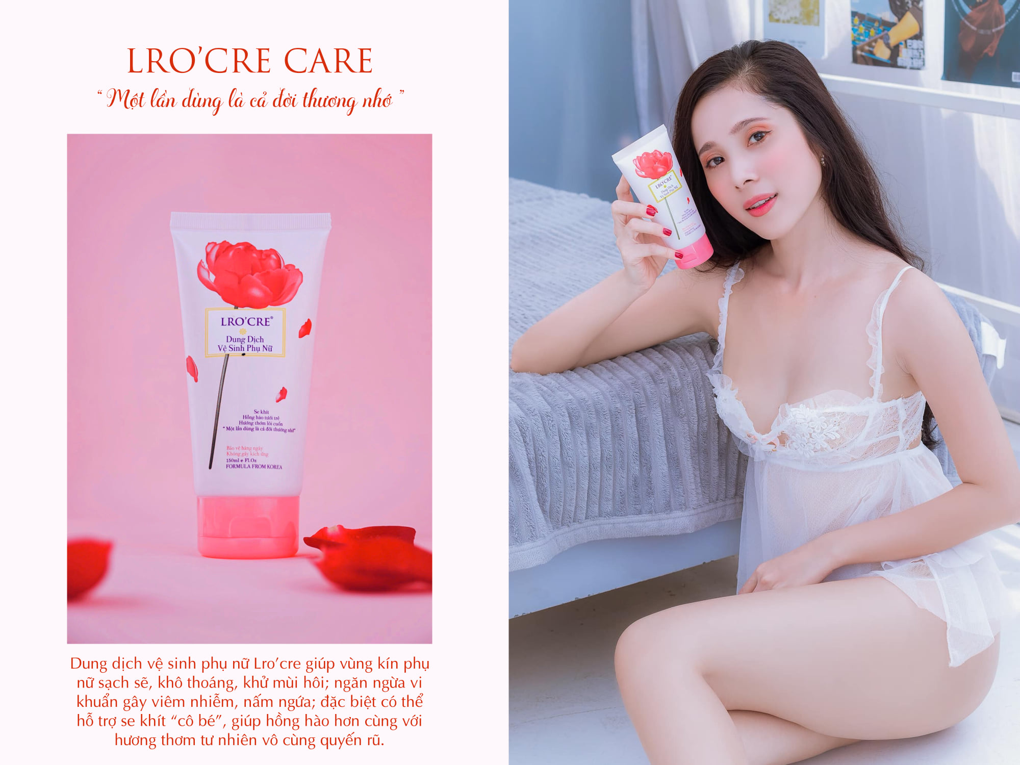 Dung Dịch Vệ Sinh Phụ Nữ Lro'Cre Soft Femicare 150ml