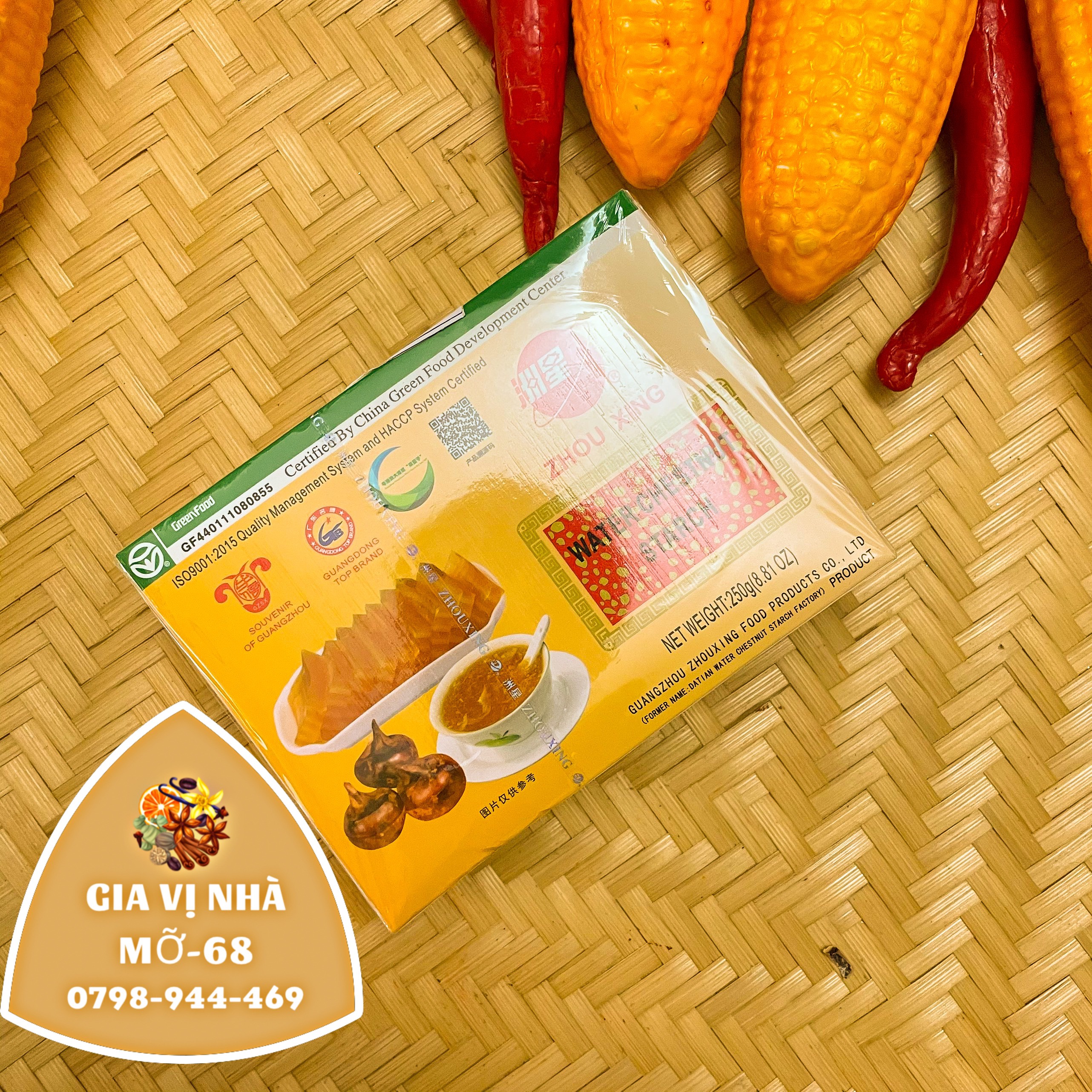 Bột củ năng hồng kông- hộp 250gr