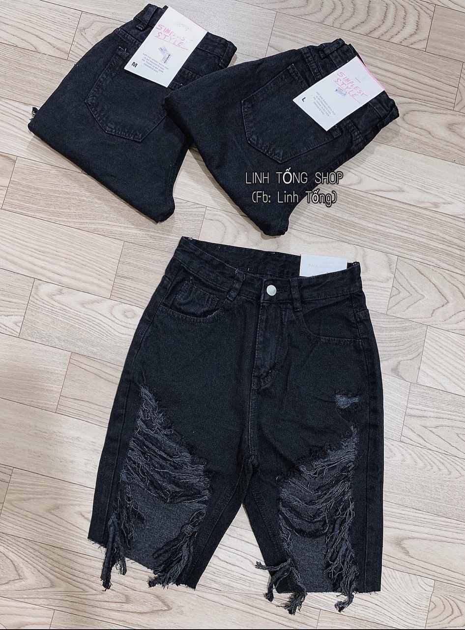 QUẦN JEANS NGỐ RÁCH MẢNG