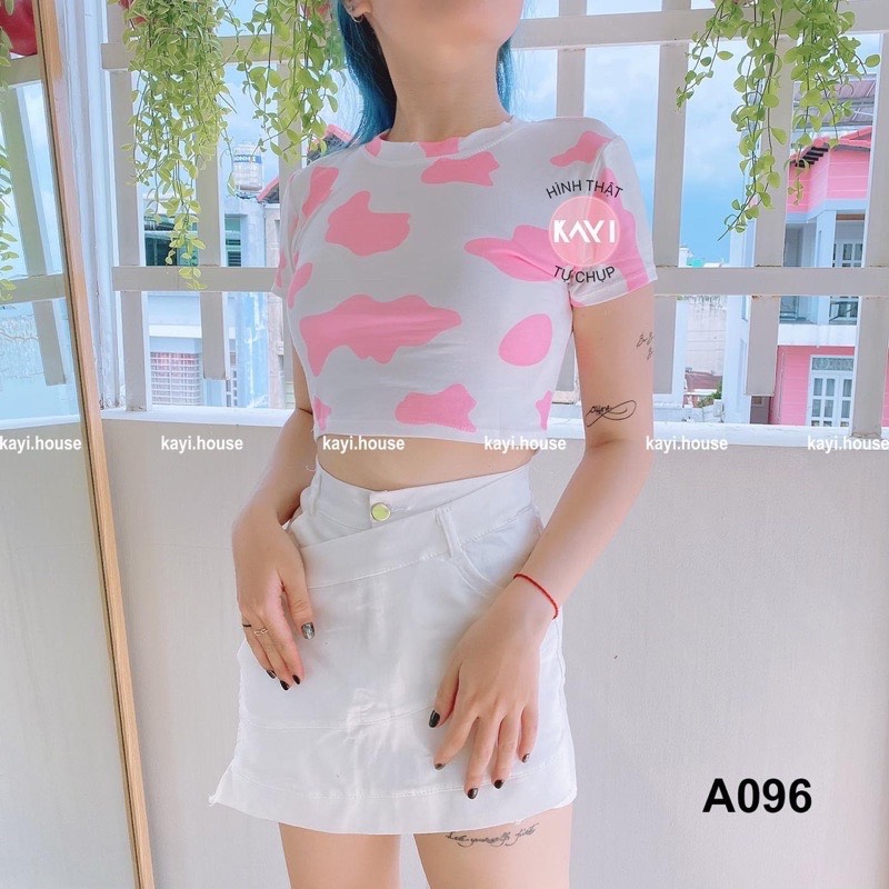 Áo Croptop Bò Sữa A5096