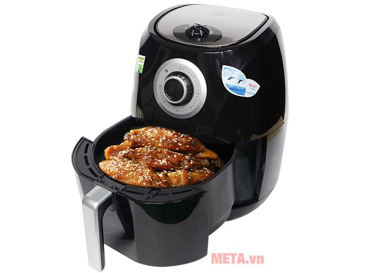 [HCM]Nồi chiên không dầu 4.4L A84 Magic Đen
