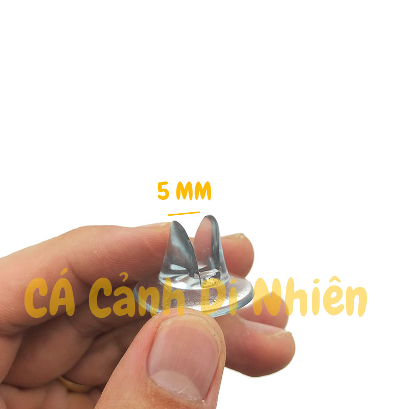 Bộ 10 chân hít CAO SU giữ kính ngăn hồ cá (hít kính 5MM)